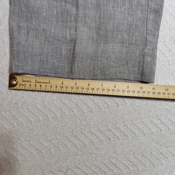 NOT FOR SALE Jones New York 100% linen Top & Pants Suit Set Gray Size XL - Picture 13 of 14
